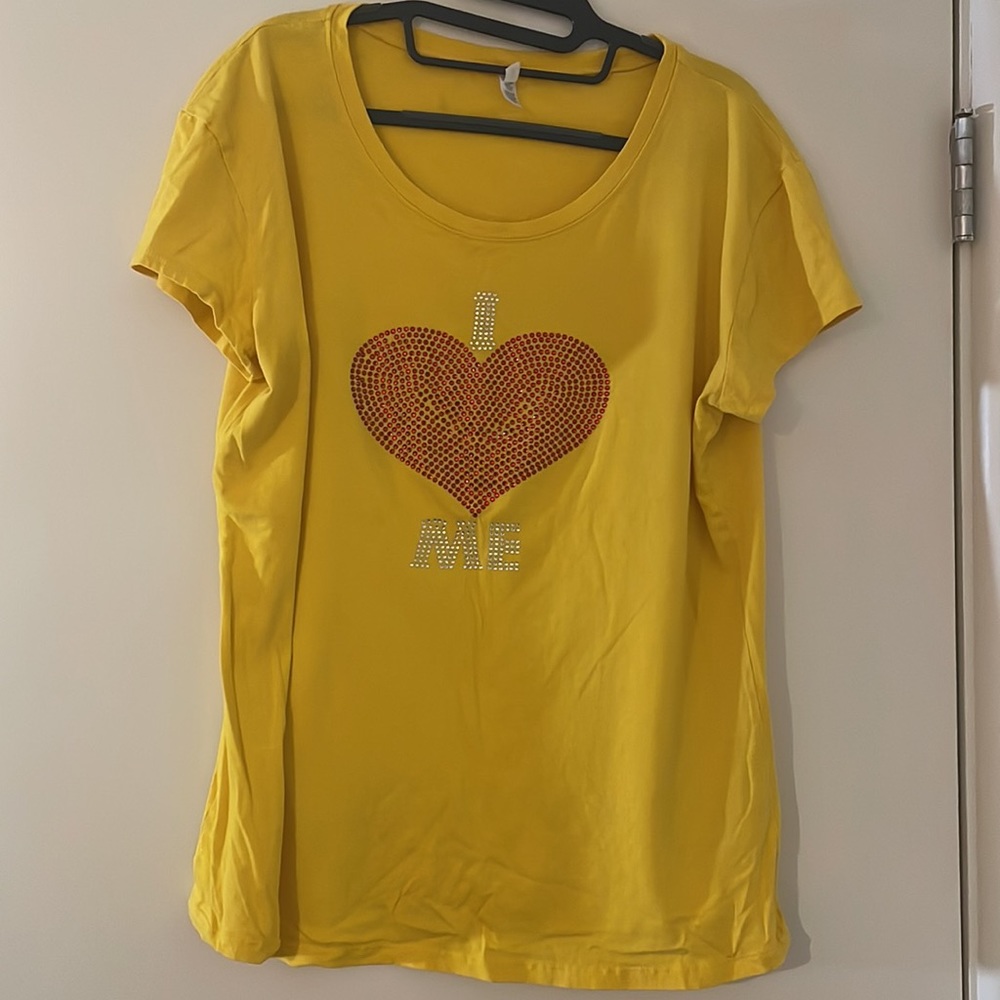 3X - Yellow ‘I Love Me’ T-Shirt
